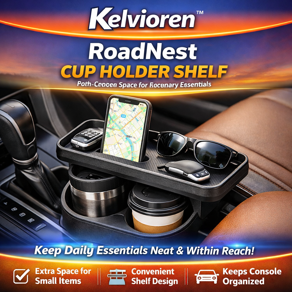 Kelvioren™ RoadNest Cup Holder Shelf