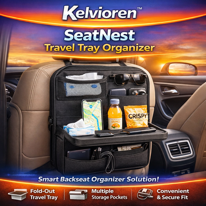 Kelvioren™ SeatNest Travel Tray Organizer