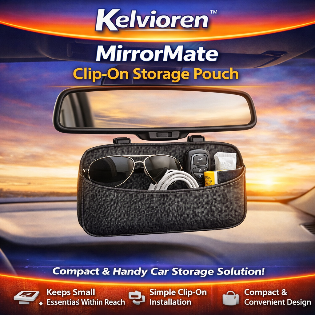 Kelvioren™ MirrorMate Clip-On Storage Pouch